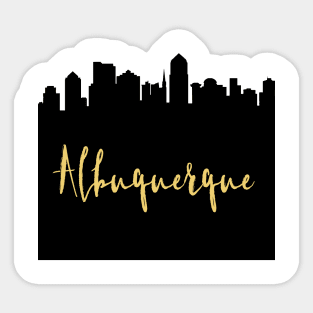 ALBUQUERQUE NEW MEXICO DESIGNER SILHOUETTE SKYLINE ART Sticker